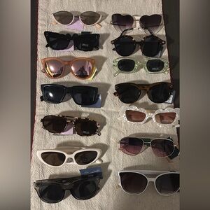 Target Women's Sunglasses Collection - Black, Brown, White, Pink, Yellow
